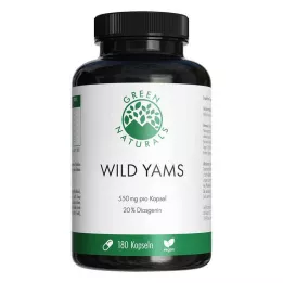 GREEN NATURALS Wild Yam veganske høydosekapsler, 180 stk