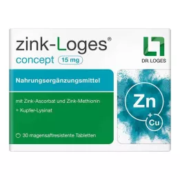 ZINK-LOGES concept 15 mg enterotabletter, 30 stk