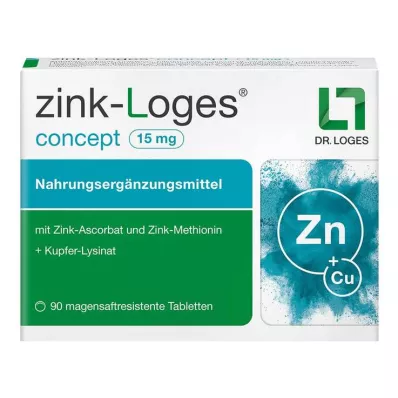 ZINK-LOGES concept 15 mg enterotabletter, 90 stk ZINK-LOGES concept 15 mg enterotabletter, 90 stk