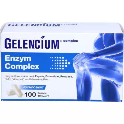 GELENCIUM Enzyme Complex høydose med bromelainkapsler, 100 stk