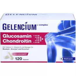 GELENCIUM Glukosamin Chondroitin høydose Vit C Kps, 120 stk