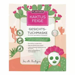 PLANTANA Prickly Pear Face Mask med Aloe Vera, 1 stk