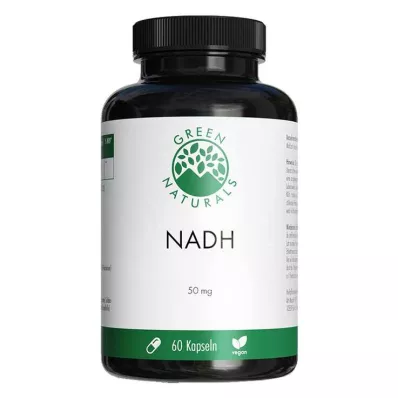 GREEN NATURALS NADH veganske og høydosekapsler, 60 stk GREEN NATURALS NADH veganske og høydosekapsler, 60 stk