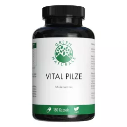 GREEN NATURALS Vital Mushrooms Cordyceps Reishi vegan, 180 stk