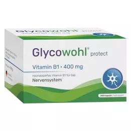 GLYCOWOHL Vitamin B1 Tiamin 400 mg høydosekapsler, 200 stk
