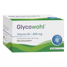 GLYCOWOHL Vitamin B1 Tiamin 400 mg høydosekapsler, 200 stk