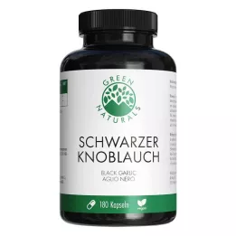 GREEN NATURALS Svart hvitløk 750 mg vegansk Kps, 180 stk