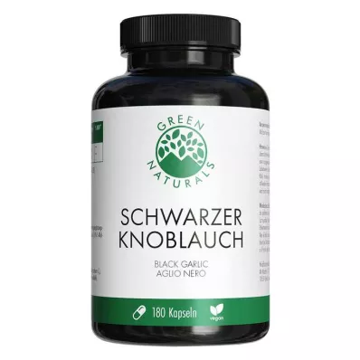 Green Naturals svart hvitløk 750mg vegansk Kps, 180 stk Green Naturals svart hvitløk 750mg vegansk Kps, 180 stk